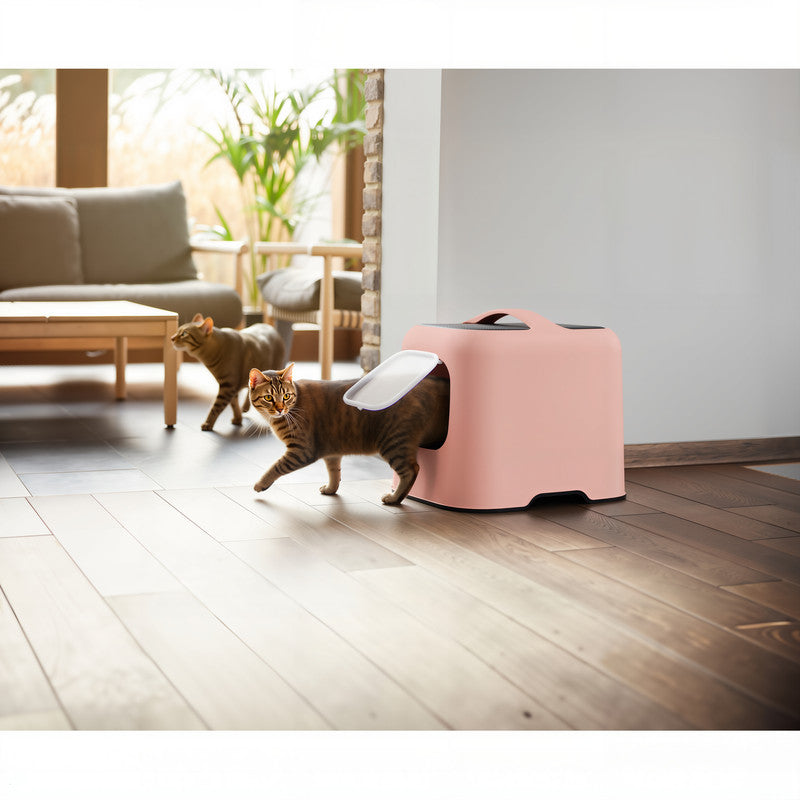 🐾 Rotho My Pet Cat Litter Box- Pink