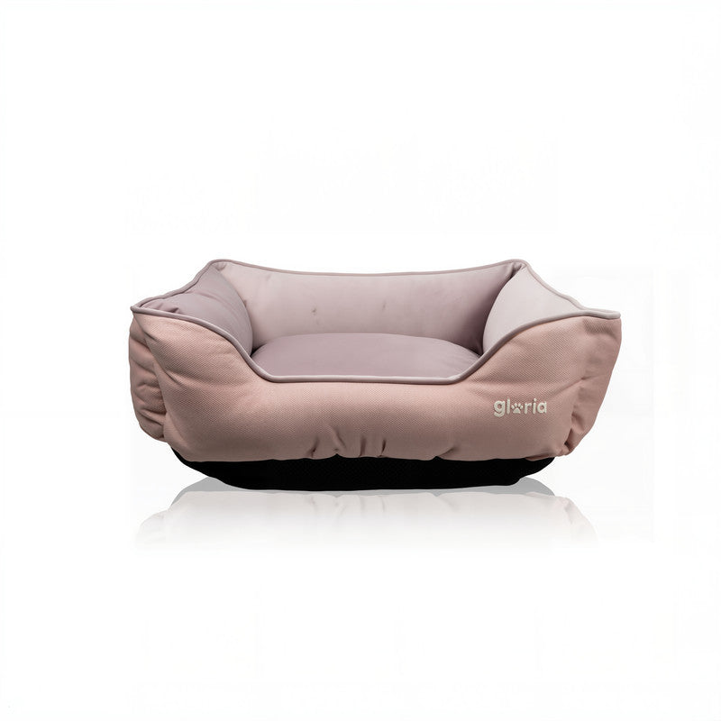 🐾 Gloria Cadaqués Dog Bed – Pink (60 × 50 cm, Rectangular)