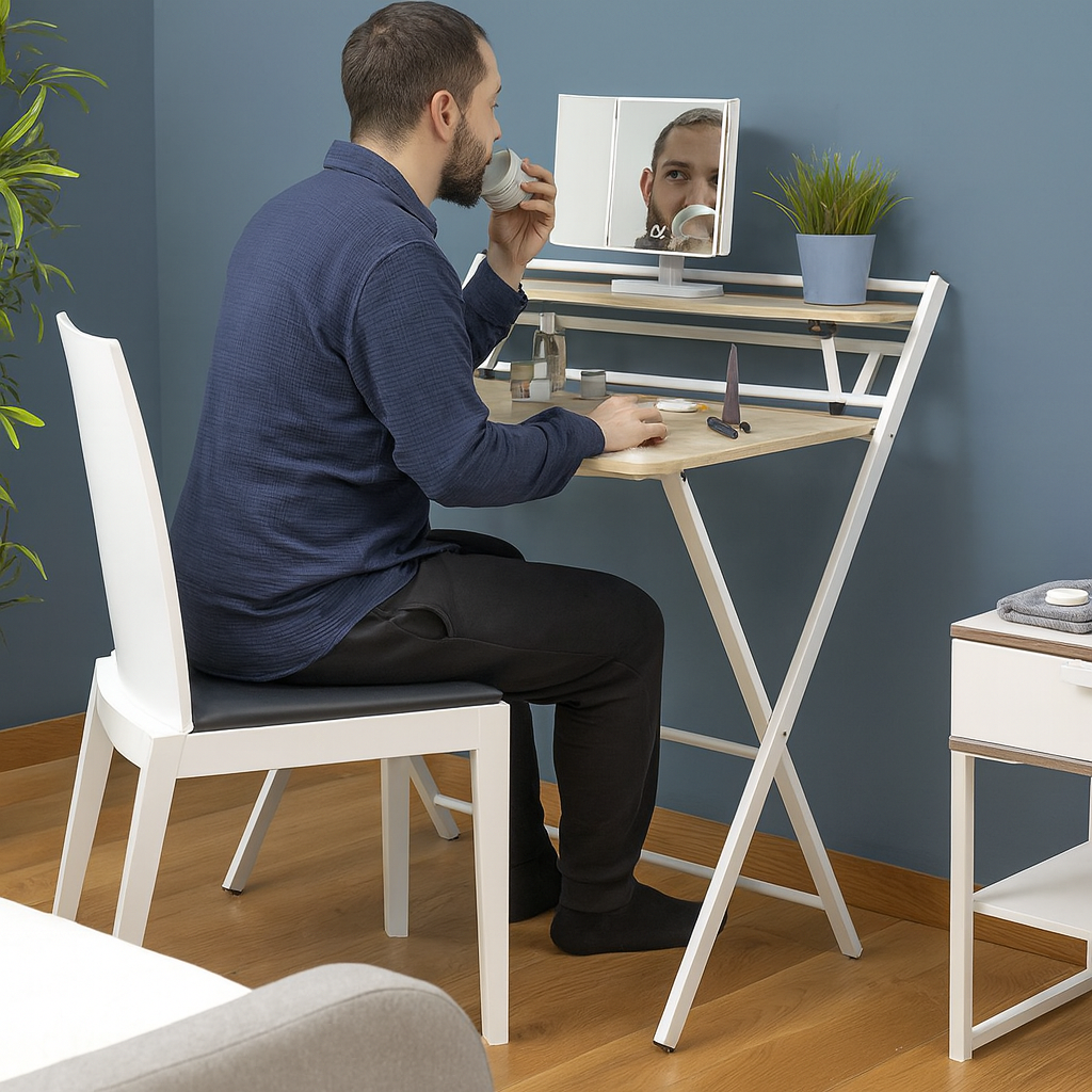 Folding Desk with Shelf Tablezy InnovaGoods