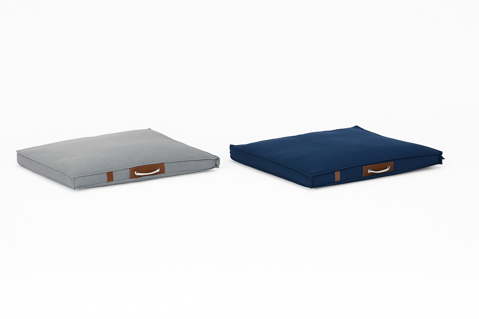 Pet bed DKD Home Decor 88 x 68 x 10 cm Navy Blue Light grey 2 Units