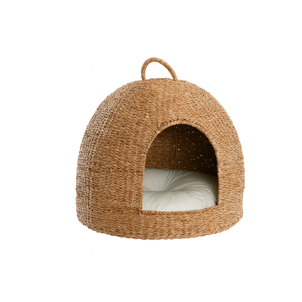Pet bed Home ESPRIT Natural Natural Fibre 49 x 49 x 48 cm