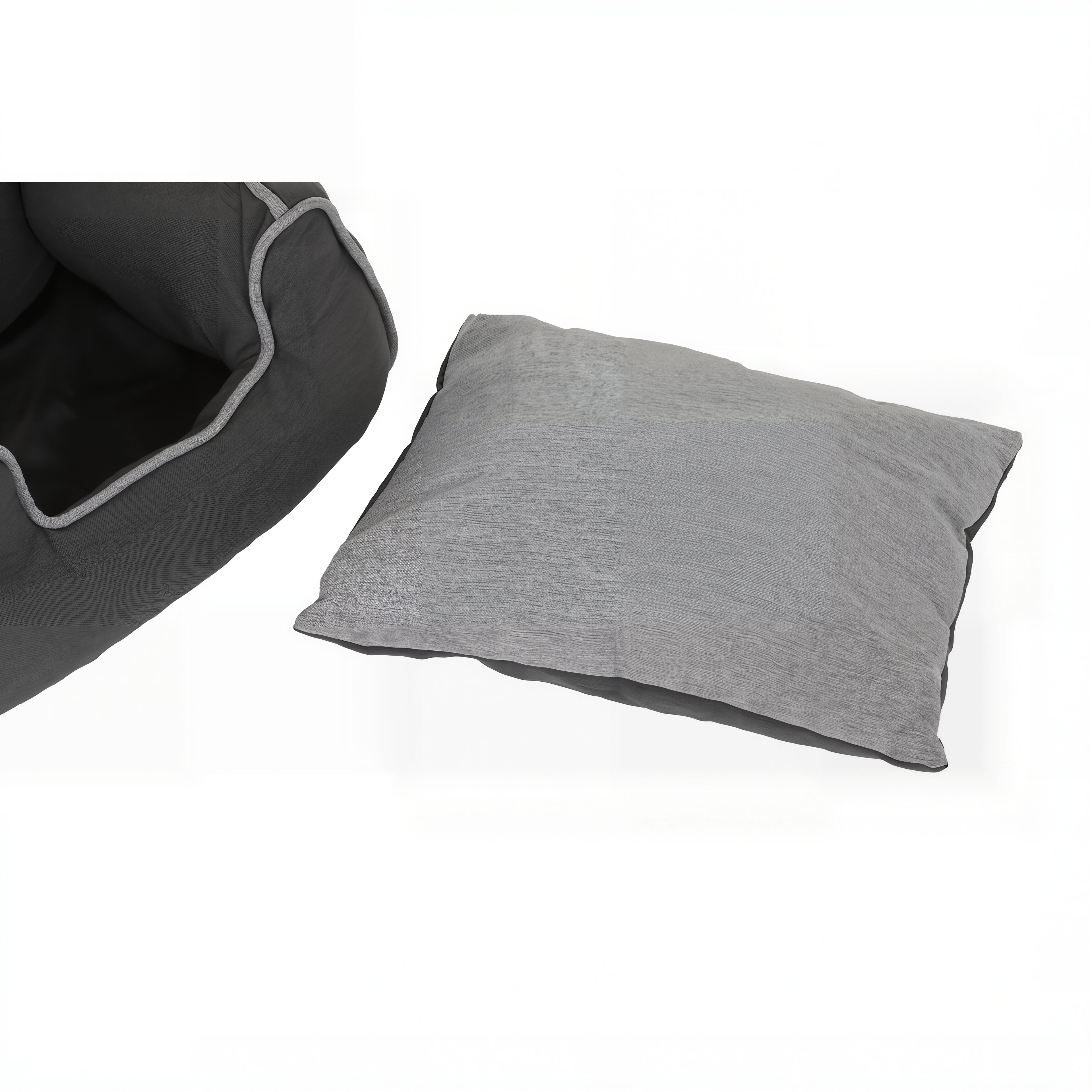Pet bed DKD Home Decor Blue Brown Grey 72 x 61 x 34 cm