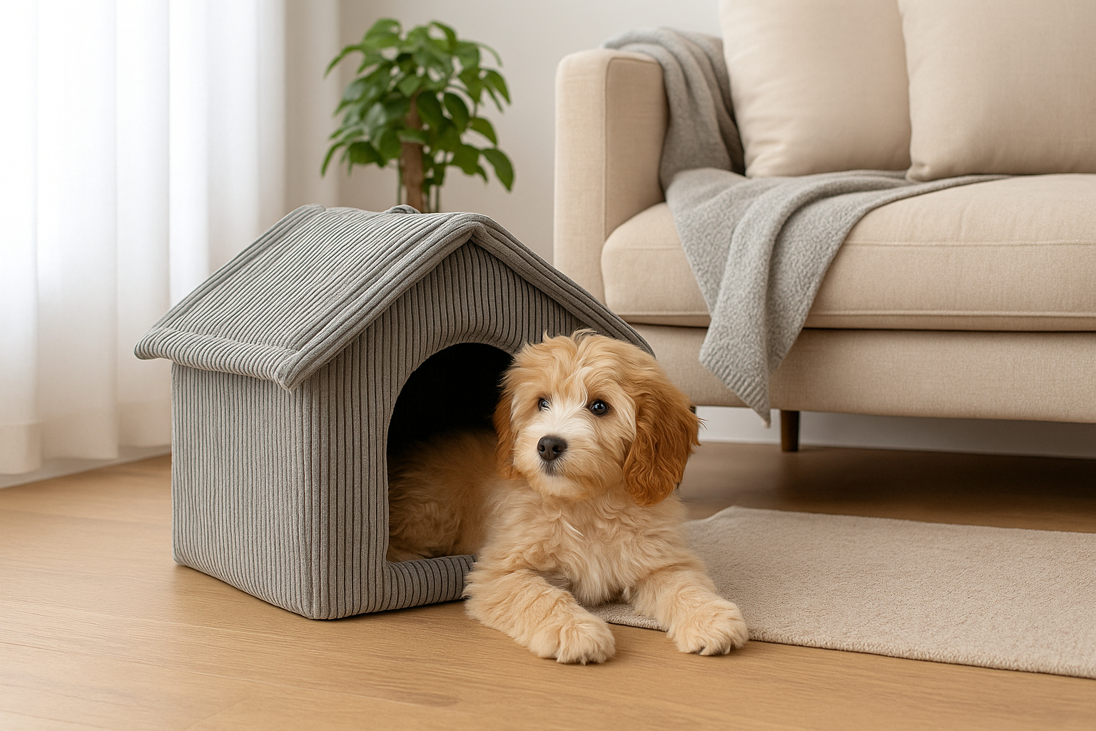 Pet bed DKD Home Decor 40 x 33 x 38 cm 48 x 37 x 40 cm Grey Camel Aluminium 2 Units