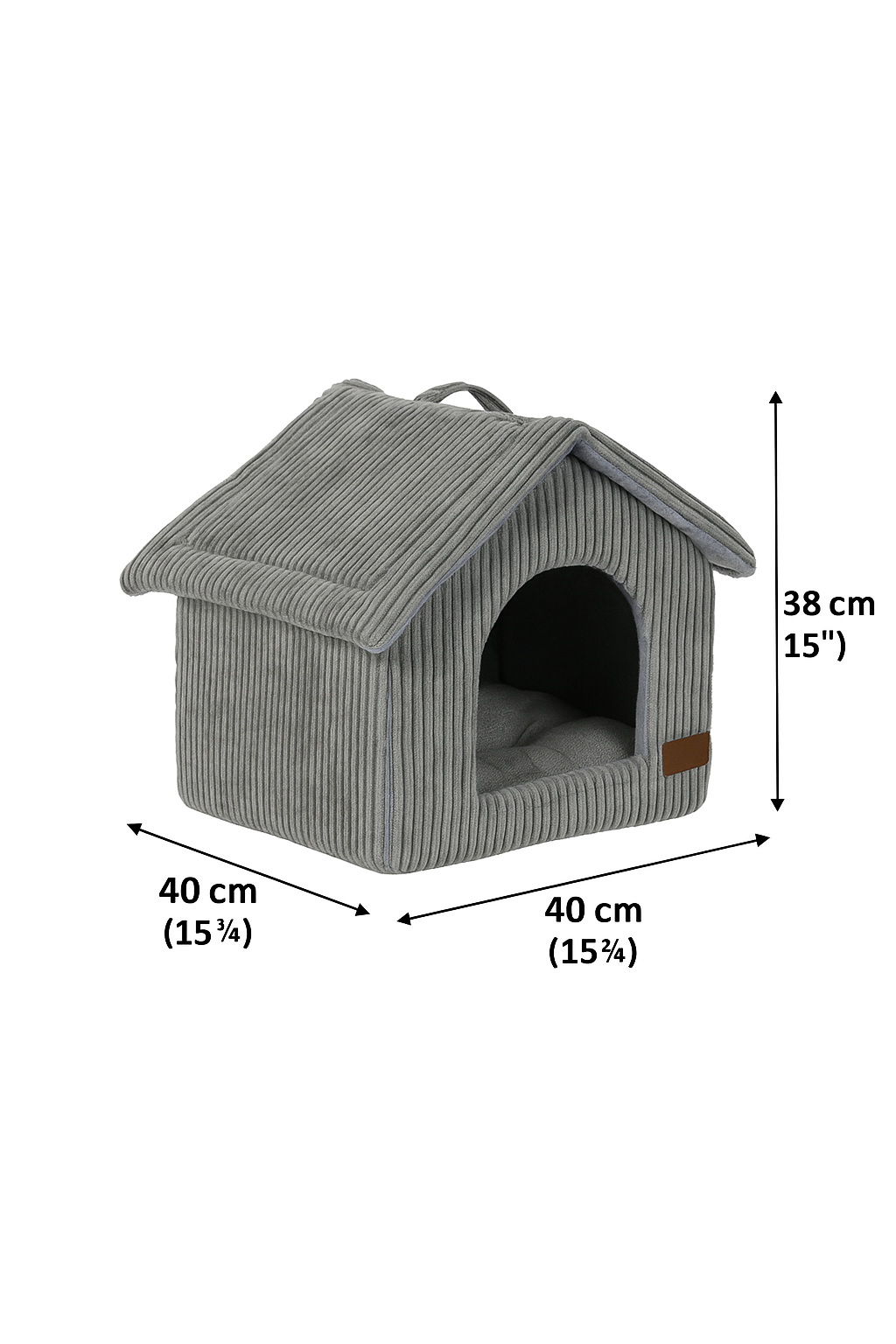 Pet bed DKD Home Decor 40 x 33 x 38 cm 48 x 37 x 40 cm Grey Camel Aluminium 2 Units