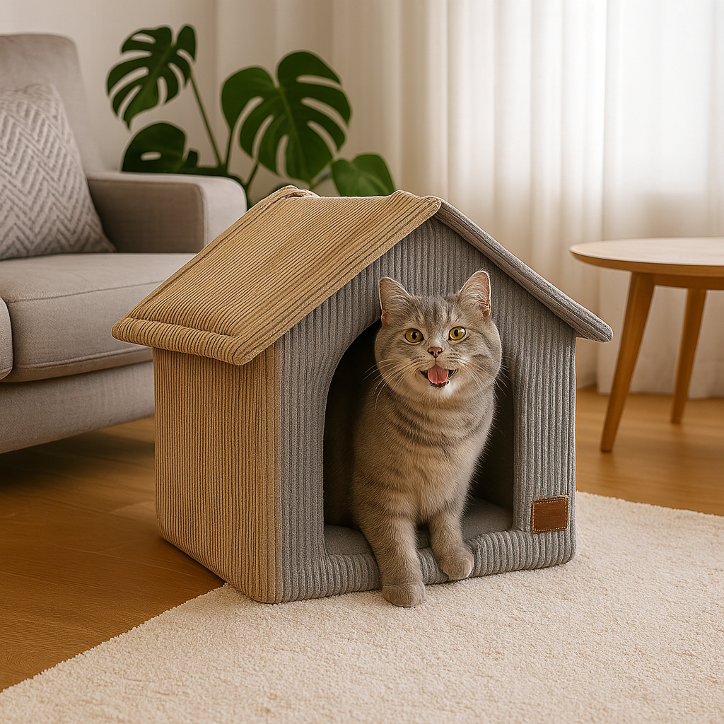 Pet bed DKD Home Decor 40 x 33 x 38 cm 48 x 37 x 40 cm Grey Camel Aluminium 2 Units